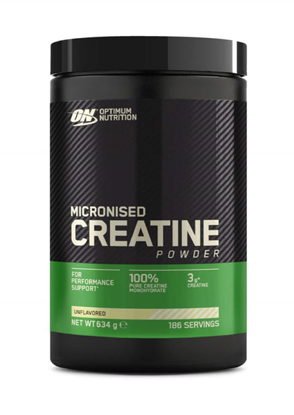 Optimum Nutrition Mikronisiertes Kreatin Pulver - Geschmacksneutral, 634g, 186 Portionen für optimale Leistung - Bodyshop-fit