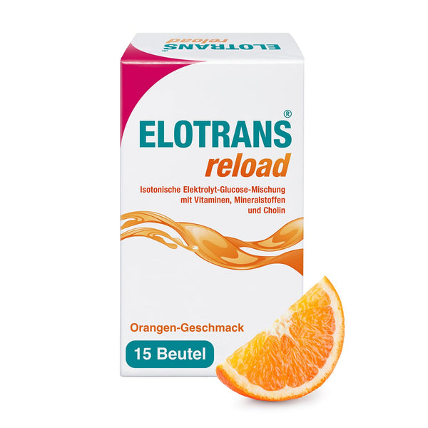 ELOTRANS Elektrolyt-Mischung - Isotonische Elektrolyt-Glucose-Mischung mit Magnesium, Kaliumchlorid, Cholin und B-Vitaminen - 1 x 15 Beutel - Bodyshop-fit