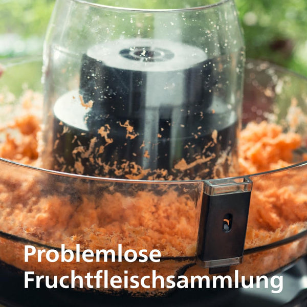 Philips 3000 Series Entsafter - 800W, QuickClean, XL 75mm Einfüllschacht, 2L Saftkapazität, leicht zu montieren und zu reinigen, frischer Saft ohne Fruchtfleisch (HR1856/70) - Bodyshop-fit