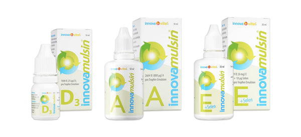 innova Mulsin Vitamin D3 + K2 Tropfen | 100% Bioverfügbarkeit da Emulsion | ohne Farbstoffe | Deutschland