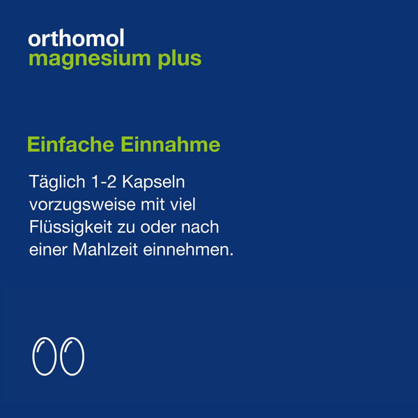 Orthomol Magnesium Plus Kapseln - 150 mg Magnesium pro Kapsel für eine normale Muskelfunktion - 60 Kapseln mit Superoxid-Dismutase aus Melonenfruchtsaft-Konzentrat - Bodyshop-fit