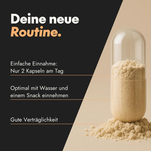 serotalin Active Men Maca T-Kapseln für Männer | Bockshornklee mit Shilajit, schwarzem Maca & Tribulus | Vegan & Made in Germany | 60 Kapseln