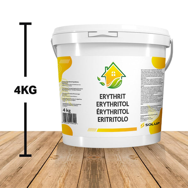 SOLUP Erythrit Zucker 4 kg I Erythritol Zuckerersatz ohne Kalorien I Kristallzucker Erytritzucker Sugar Substitute (4, Kilogramm) - Bodyshop-fit