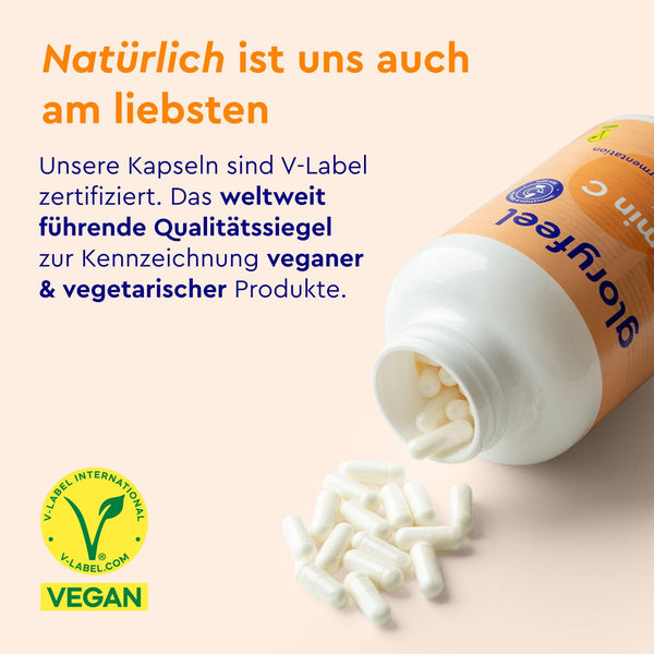 Vitamin C 365 Kapseln - Hochdosiert mit 1000mg + 20mg Zink - Pflanzlich fermentiert & gepuffert (pH-neutral, säurefrei, magenschonend) - Laborgeprüft, vegan ohne Zusätze hergestellt