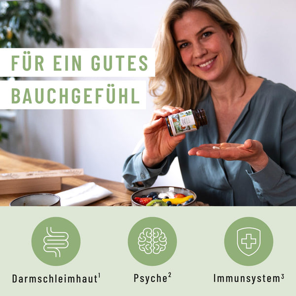 NATURTREU Florazauber Kulturen vegan - Magensaftresistent mit 23 Bakterienstämmen, 60 Kapseln für eine gesunde Darmflora - Bodyshop-fit