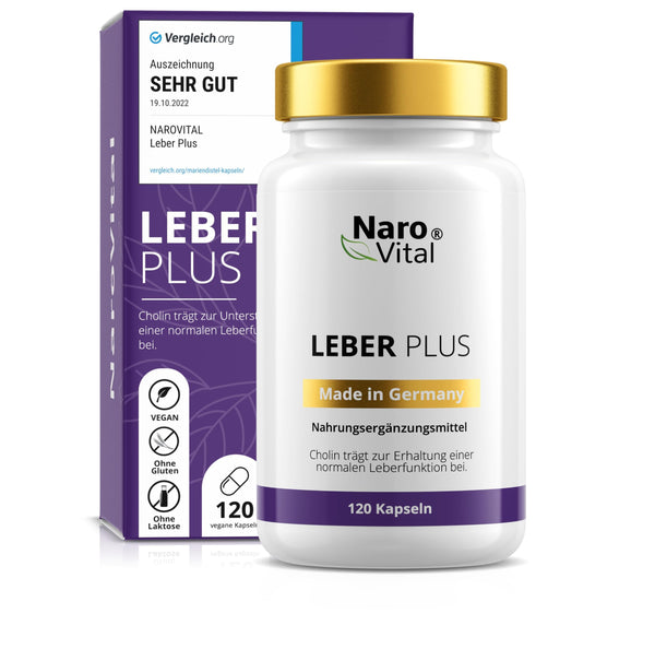 Leber Kur Mariendistel hochdosiert - 80% Silymarin, Artischocke, Löwenzahn, Curcuma, Desmodium & Cholin für optimale Lebergesundheit - 8-Fach Komplex - Bodyshop-fit