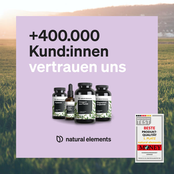 natural elements Flora 21® Kulturen Komplex – 21 Bakterienstämme + Bio Inulin – 180 magensaftresistente Kapseln – Laborgeprüft, vegan, hochdosiert und in Deutschland produziert