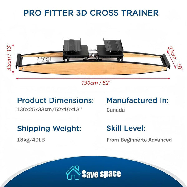 Indoor Ski Trainingsgerät Simulator für Ganzkörpertraining mit einstellbarem Widerstand bis 150 kg, ideal für Hockey und Eislaufen Konditionierung - Bodyshop-fit