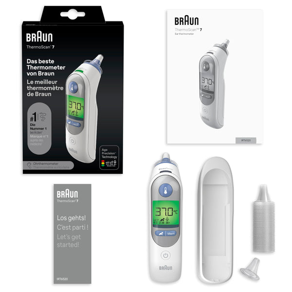Braun ThermoScan 7 Ohrthermometer bei bodyshop-fit.de | Altersgenauigkeit & farbcodiertes Display jetzt kaufen - Bodyshop-fit