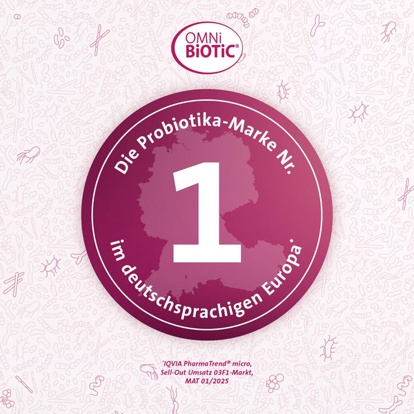 OMNi BiOTiC 10 Darmflora ergänzen | Ergänzung ab dem ersten Tag der Antibiotika-Therapie | Pulver für tägliche Anwendung | Vegan & Glutenfrei | 30 Portionen - Bodyshop-fit