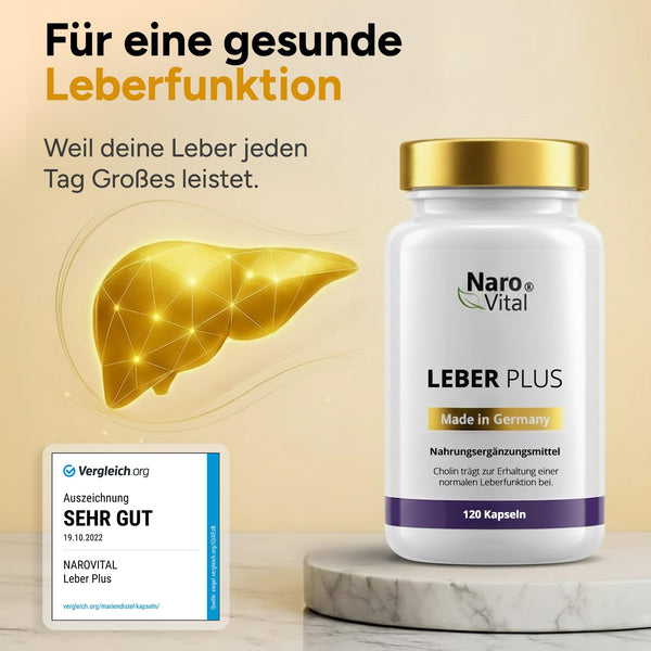 Leber Kur Mariendistel hochdosiert - 80% Silymarin, Artischocke, Löwenzahn, Curcuma, Desmodium & Cholin für optimale Lebergesundheit - 8-Fach Komplex - Bodyshop-fit