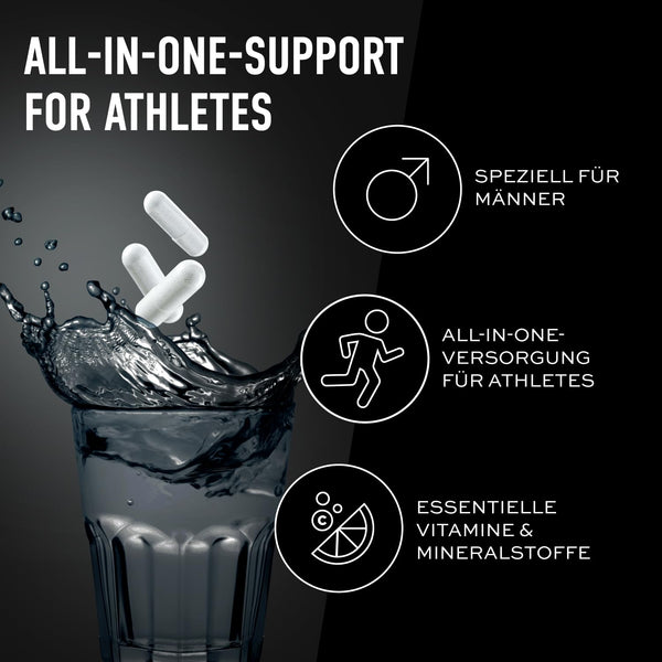 ESN Athlete Stack Men 2.0, 210 Kapseln, alle essentiellen Vitamine und Mineralstoffe, vegan - Made in Germany