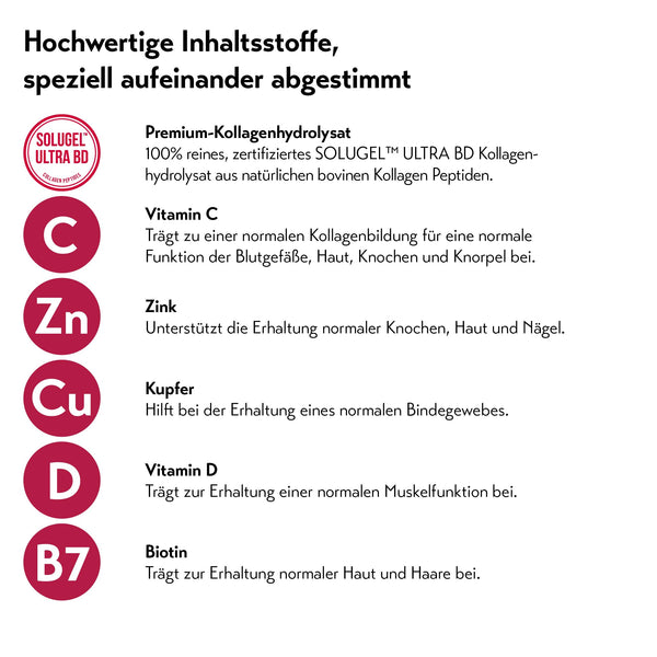 pureSGP® Kollagen [300g]: Reinstes Kollagen in Apothekenqualität - Bioaktive Premium-Peptide aus hochwertigem Kollagenhydrolysat. Mit Vitamin C & Biotin - Geschmacksneutral - Gute Löslichkeit