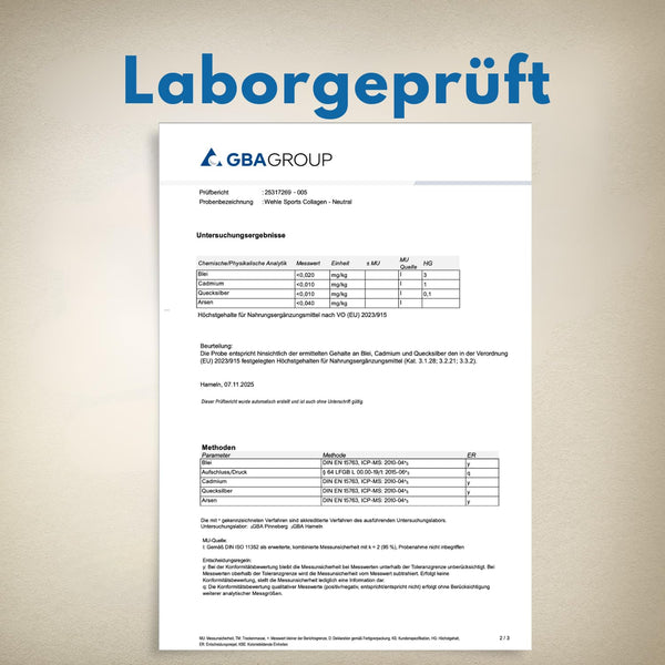 Collagen Pulver 1 kg – Kollagenhydrolysat Peptide Typ I, II & III – Geschmacksneutrales Eiweißpulver – Made in Germany – Wehle Sports (1000g (1er Pack)) - Verpackung kann variieren.