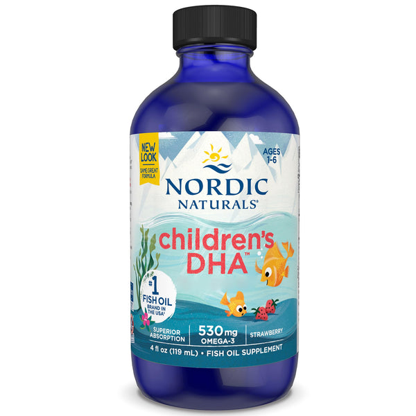 Nordic Naturals, Children's DHA, 119ml, 530mg DHA je Dosis, Geschmacksneutral, Glutenfrei, Sojafrei, GMO frei