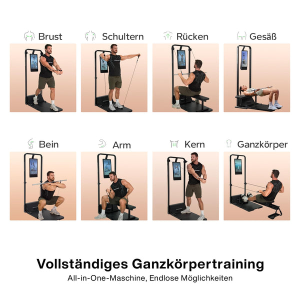 Speediance Gym Monster 2 Smart Home Gym, Upgraded AI-Powered Home Workout Maschine, Multifunktionale Smith Maschine, Ganzkörper-Krafttraining Fitnessgeräte, All-in-One Workout Station(Family Plus 2.0)