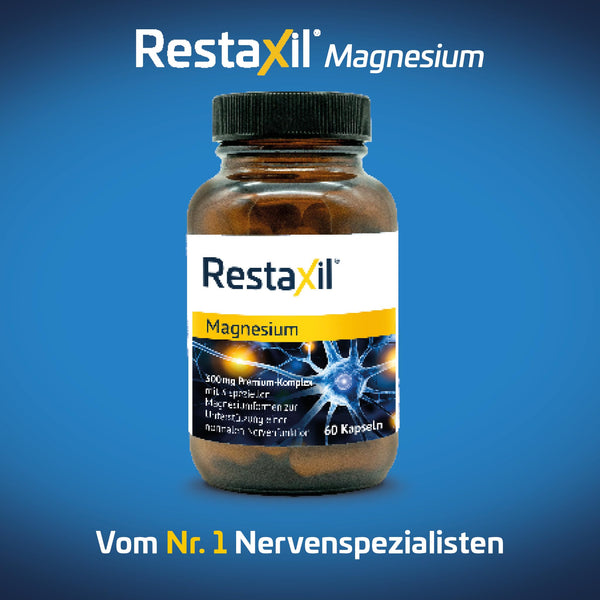 Restaxil Magnesium kaufen – Premium-Magnesium-Komplex mit Magnesiumbisglycinat, Citrat & Oxid (60 Stück) - vegan, gluten- & laktosefrei, in Deutschland hergestellt - Bodyshop-fit