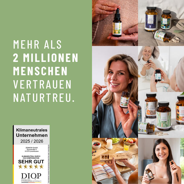 NATURTREU Florazauber Kulturen vegan - Magensaftresistent mit 23 Bakterienstämmen, 60 Kapseln für eine gesunde Darmflora - Bodyshop-fit