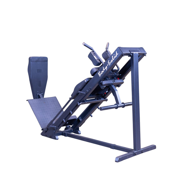 Body-Solid 3in1 Beintrainer für Zuhause | Beinpresse, 45° Hackenschmidt & Wadentrainer | Fitnessgerät Black-Edition - Bodyshop-fit
