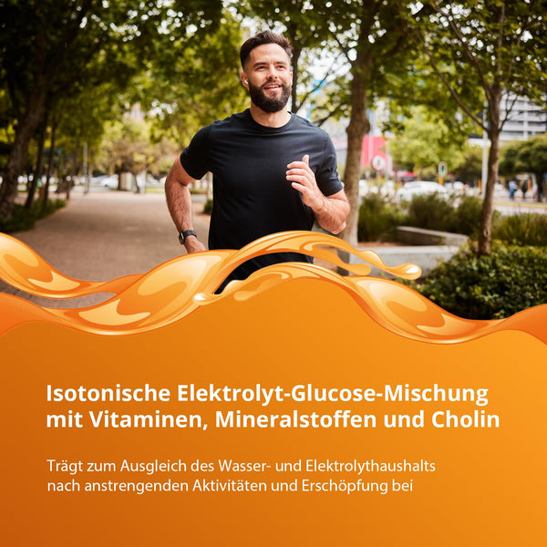 ELOTRANS Elektrolyt-Mischung - Isotonische Elektrolyt-Glucose-Mischung mit Magnesium, Kaliumchlorid, Cholin und B-Vitaminen - 1 x 15 Beutel - Bodyshop-fit