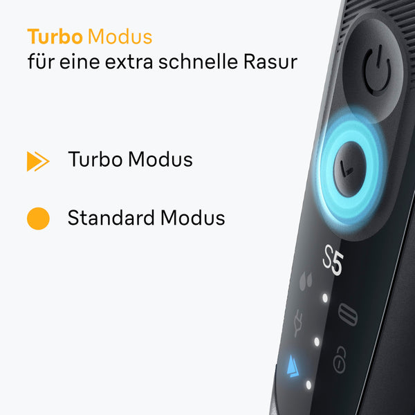 Braun Series 5 Rasierer Herren Elektrisch, Elektrorasierer, 50 Min. Akku, Rasierapparat, Präzisionstrimmer-Aufsatz, Kabelloser Nass- und Trockenrasierer, Wasserdicht, Made in Germany, 52-B1200si, Blau
