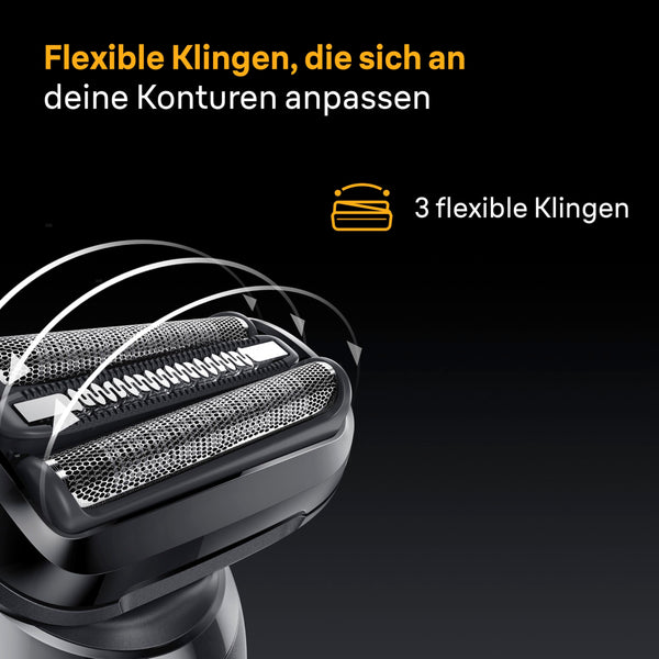 Braun Series 5 Rasierer Herren Elektrisch, Elektrorasierer, 50 Min. Akku, Rasierapparat, Präzisionstrimmer-Aufsatz, Kabelloser Nass- und Trockenrasierer, Wasserdicht, Made in Germany, 52-B1200si, Blau
