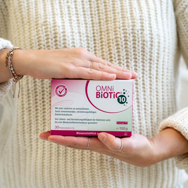 OMNi BiOTiC 10 Darmflora ergänzen | Ergänzung ab dem ersten Tag der Antibiotika-Therapie | Pulver für tägliche Anwendung | Vegan & Glutenfrei | 30 Portionen - Bodyshop-fit