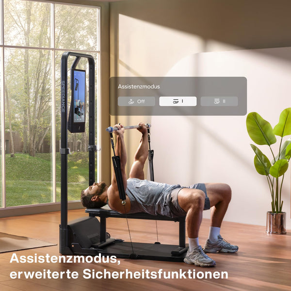 Speediance Gym Monster 2 Smart Home Gym, Upgraded AI-Powered Home Workout Maschine, Multifunktionale Smith Maschine, Ganzkörper-Krafttraining Fitnessgeräte, All-in-One Workout Station(Family Plus 2.0)