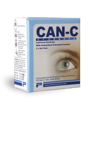 Can-C (N.A.C.) Augentropfen, Gleitmittel mit Antioxidans n-Acetylcarnosin. 2 Durchstechflaschen mit 5 ml