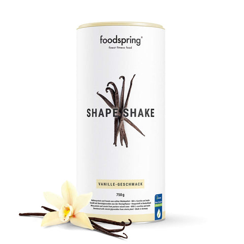 foodspring Shape Shake, 750g, Vanille, Drink für dein Figur-Training, Von führenden Ernährungsexperten entwickelt und in Deutschland hergestellt