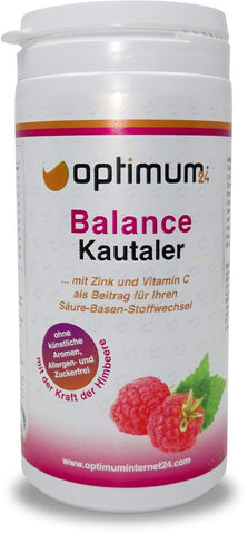 Optimum24 | Leckere Balance-Säure Base Kautaler für den Sport| Calcium-Multivitamine | Balance Kur mit Mineralstoffe-Vitaminen | Magnesium+Mangan+Kupfer+Chrom
